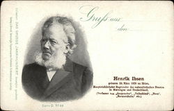 Gruss aus den Henrik Ibsen Men Postcard Postcard