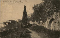 S. Ansano e Villa Medici Fiesole, Italy Postcard Postcard