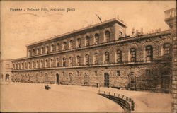 Palazzo Pitti, Residenza Reale Florence, Italy Postcard Postcard