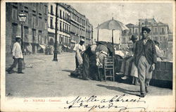 Street Scene Naples, Italy Postcard Postcard