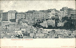 View of Town Cagliari, Italy Postcard Postcard