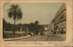 Riviera di Chiaja colla Villa Nazionale Postcard