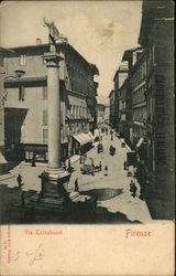 Via Tornabuoni Postcard