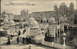 Bridge in Court of Honor, Franco-British Exhibition 1908 Postcard