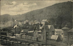 Bahnhof - Railway Station Postcard