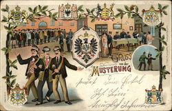 Gruss von der Musterung Postcard