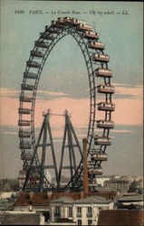 La Grande Roue, the Big Wheel Postcard