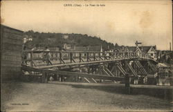 Le Pont de Bois Creil, France Postcard Postcard