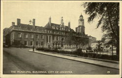 The Municipal Buildings Leicester, England Postcard Postcard