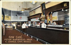 Gem Cafe Juarez, Mexico Postcard Postcard