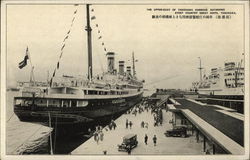 The Upper-Quay of Yokohama Harbour Japan Postcard Postcard