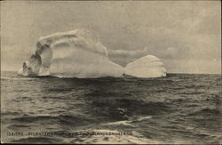 Iceberg in Atlantic, Newfoundland Banks Denmark Postcard Postcard