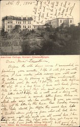 American College, Scutari Constantinople, Turkey Greece, Turkey, Balkan States Postcard Postcard