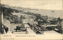 Alameda Gardens & Dock Yard Postcard