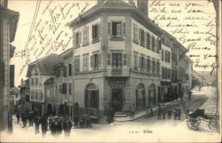 Street Scene Orbe, Switzerland Postcard Postcard