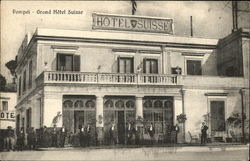 Grand Hotel Suisse Pompei, Italy Postcard Postcard