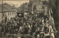 Comet Centenary Trades Procession, August 31st, 1912 Port Glasgow, Scotland Postcard Postcard