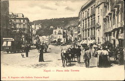 Piazza della Torretta Naples, Italy Postcard Postcard