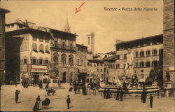 Piazza della Signaria Florence, Italy Postcard Postcard