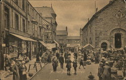 Market Place Llanwrst, Wales Postcard Postcard