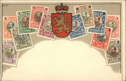 Bulgarian Stamps Postcard