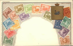 Stamps of Western Australia Postcard