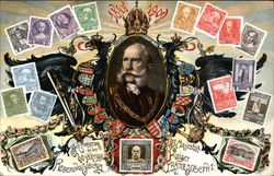 Austrian Stamps Postcard