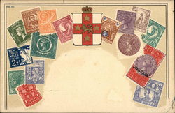 Australian Stamps - New South Wales Postcard