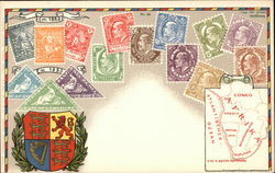 South African Stamps - Cape of Good Hope Postcard