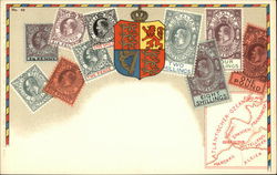 Gibraltar Stamps Postcard