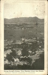 View of Harbour from The Peak Postcard