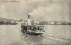 Lake Steamer Zurich, Switzerland Postcard Postcard