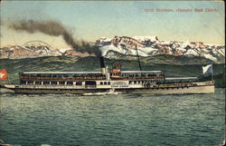 Steamer "Stadt Zurich", Lake Zurich Switzerland Postcard Postcard