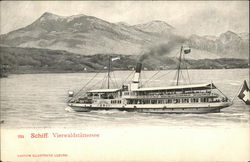 Steamer on Lake Lucerne Switzerland Postcard Postcard