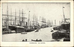 View of Harbor Hamburg, Germany Postcard Postcard