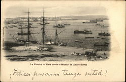 Vista Desde el Muelle de Linares Rivas Postcard