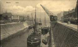 View of Port Neuss, Germany Postcard Postcard