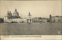 Punta della Dogana e Entrata al Canal grande Postcard