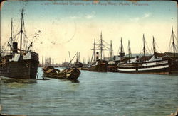 Interisland Shipping on the Pasig River Postcard