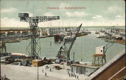 Kuhwarderhafen Hamburg, Germany Postcard Postcard