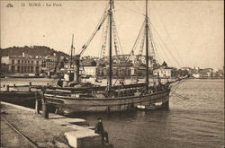 View of Port Annaba, Algeria Africa Postcard Postcard