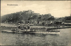 Ehrenbreitstein Fortress and Rhine River Koblenz, Germany Postcard Postcard