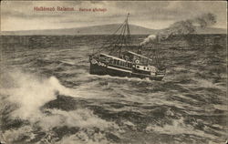 Steamer on Lake Balaton Hungary Postcard Postcard