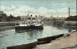 S.S. "Essex", Orwell River Ipswich, England Postcard Postcard