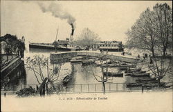 Boat Landing, Territet Montreux, Switzerland Postcard Postcard