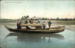 Covered Boat (Yanebune) Japan Postcard Postcard