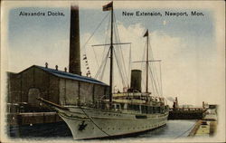 Alexandra Docks, New Extension, Newport, Mon. Great Britain Yorkshire Postcard Postcard