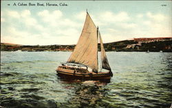 A Cuban Bum Boat Havana, Cuba Postcard Postcard