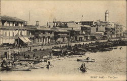 The Quay Port Said, Egypt Africa Postcard Postcard