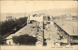 General View of Port Port Suez, Egypt Africa Postcard Postcard